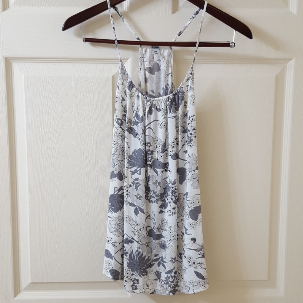 Grey floral top
